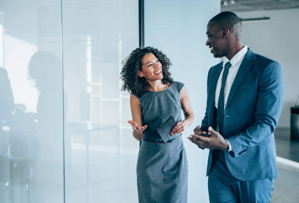 young black man and woman